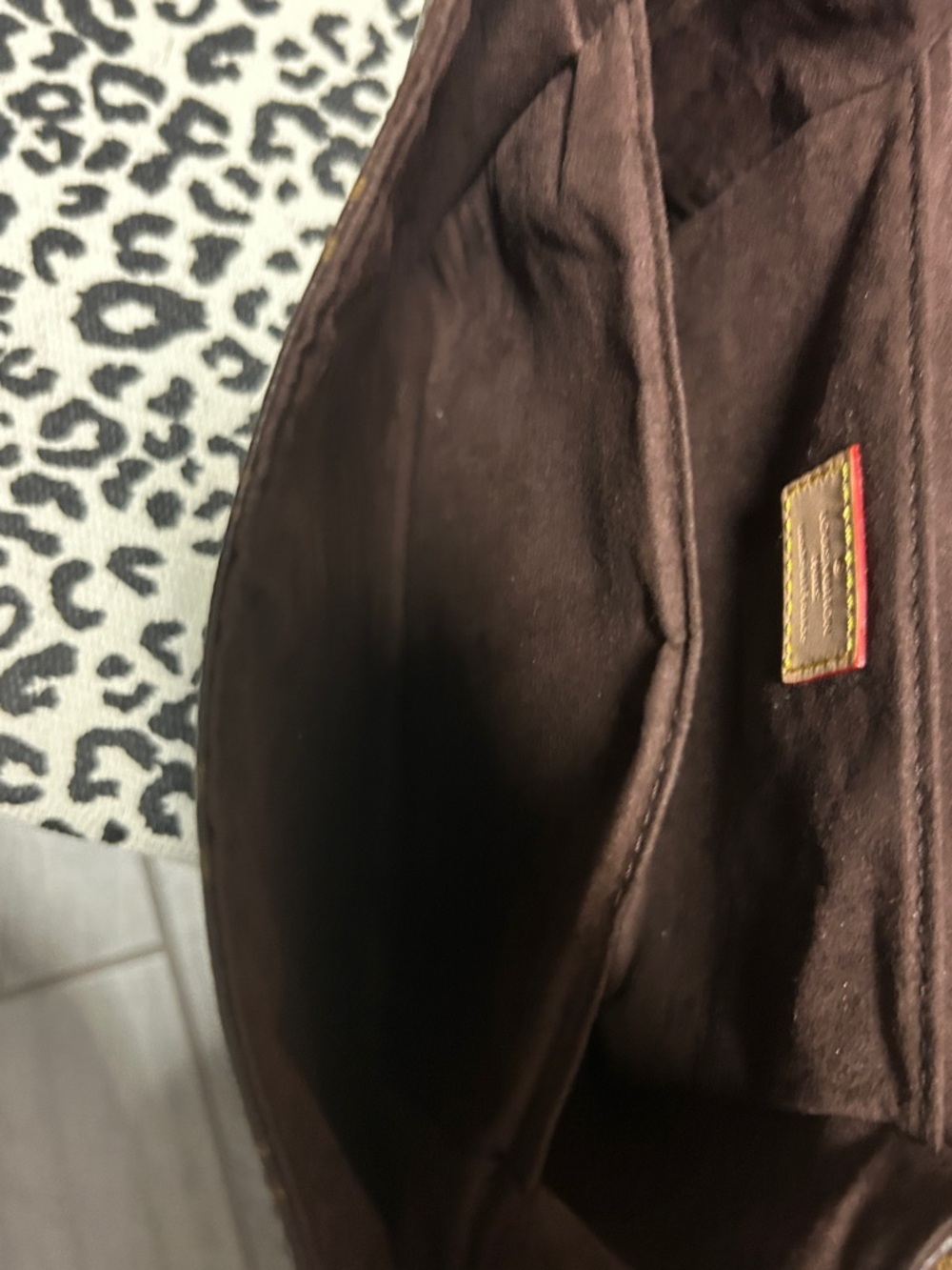 Monogram Canvas Crossbody in Brown with Gold Hardware - Picture 8 of 11